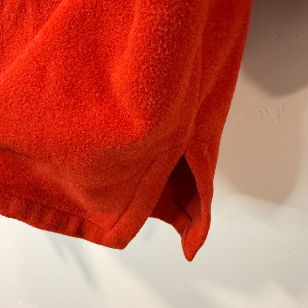 Eileen Fisher Womens Melton Hooded Wool Jacket 2X Orange Red Italian Fabric - Picture 8 of 8